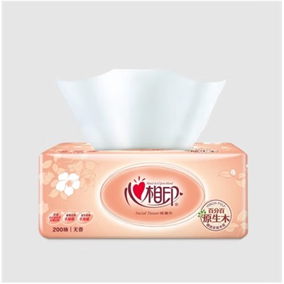 心相印/XINXIANGYIN DT200 軟包抽取式面紙 200抽原生木柔軟舒適面巾紙巾DT200加大寬幅